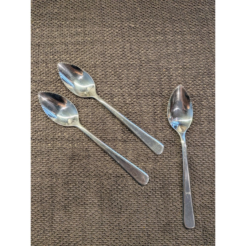 Vintage Norpro Stainless Steel Grapefruit Spoons Serrated Citrus Tool Set